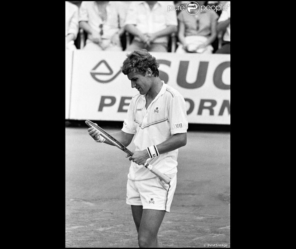 Mats Wilander lors de la finale de Roland Garros en 1983 Purepeople