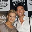 Katrina Patchett et Maxime Dereymez lors du 20e anniversaire du Hard Rock Cafe à Paris le 24 novembre 2011 