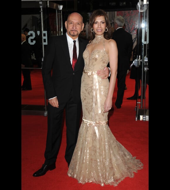 Ben Kingsley et sa femme Daniela Lavender à l'avant-première de Hugo Cabret, le 28 novembre 2011 à Londres.