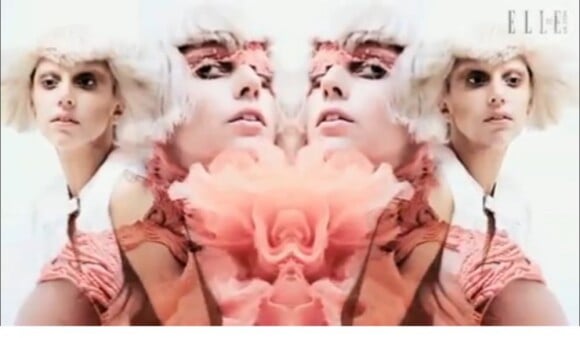 Lady Gaga se dédouble lors du shooting photo pour Elle UK.