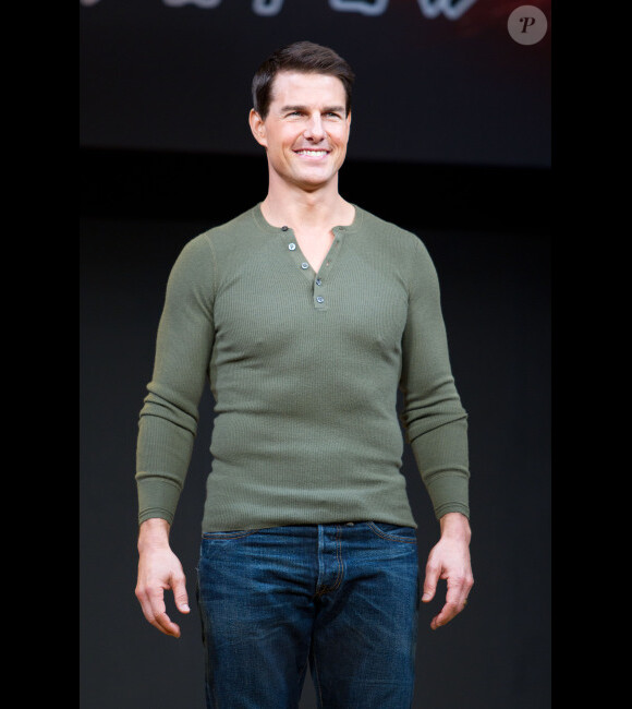 Tom Cruise à Tokyo pour présenter Mission : Impossible, le 1er décembre 2011.