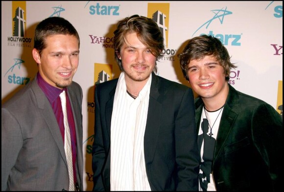 Taylor, Isaac et Zac Hanson à Los Angeles, en octobre 2006. 