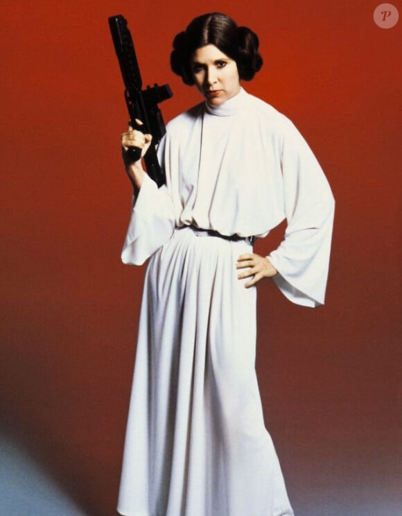 Carrie Fisher dans Star Wars (1976).
