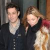 Le top model Kate Moss et son mari au look dandy Jamie Hince, ici pris en photo à la sortie de leur domicile, s'imposent logiquement comme le couple le plus stylé de Londres. 