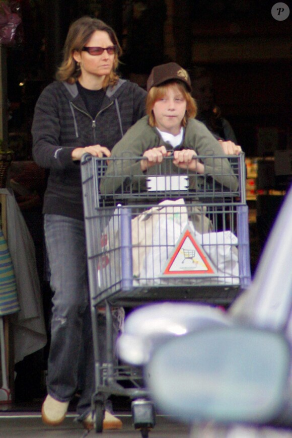 Jodie Foster avec son fils aîné Charles en 2009
