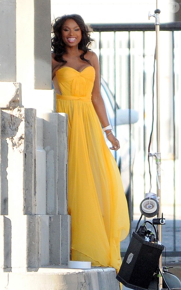 Jennifer Hudson était radieuse et tout sourire pour son shooting Vanity Fair. Los Angeles, le 7 novembre 2011.