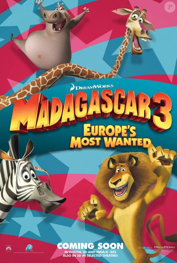 L'affiche du film Madagascar 3