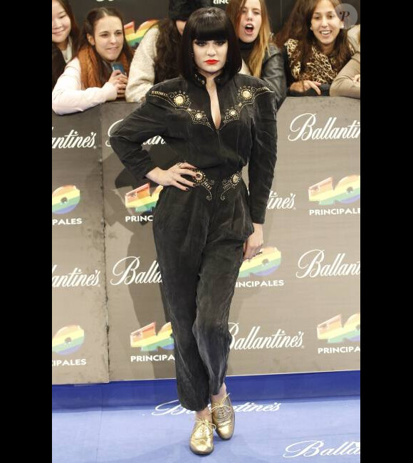 Jessie J aux 40 Principales Awards 2011, à Madrid, le vendredi 9 décembre 2011.