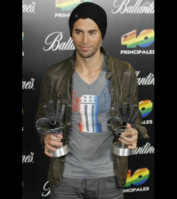 Enrique Iglesias aux 40 Principales Awards 2011, à Madrid, le vendredi 9 décembre 2011.