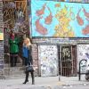 Leighton Meester et Blake Lively dans les rues de New York pour le tournage de Gossip Girl le 14 décembre 2011