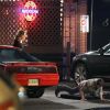 Marcia Cross sur le tournage de Desperate Housewives filme une scène d'agression, à Los Angeles, le 15 décembre 2011.