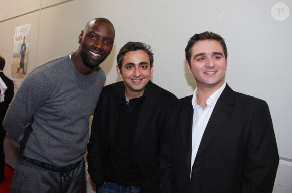 Omar Sy, Eric Toledano et Olivier Nakache le 3 décembre 2011