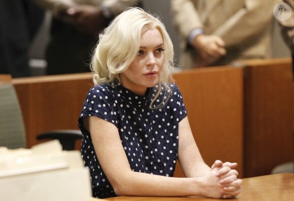 Lindsay Lohan, prévenue stylée au tribunal à Los Angeles, le 2 novembre 2011.
