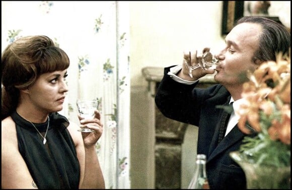 Jeanne Moreau et Michel Bouquet dans La mariée était en noir de François Truffaut (archives, 1968).