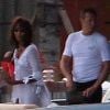 Les deux amoureux Naomi Campbell et Vladislav Doronin sur le yacht du businessman à Miami, le 24 décembre 2011.