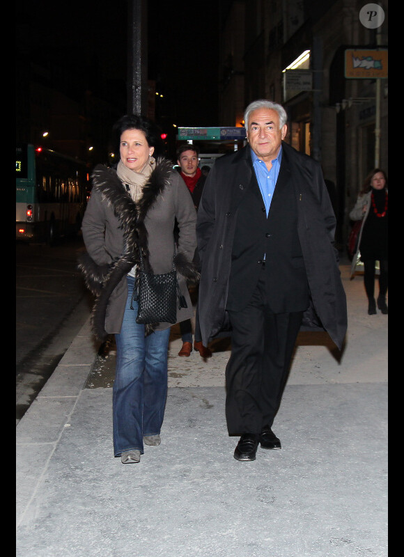 Dominique Strauss Kahn et Anne Sinclair à Paris le 26 novembre 2011
