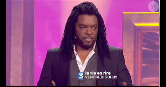 Anthony Kavanagh dans l'émission La Vie en rire, vendredi 30 décembre 2011 sur France 3