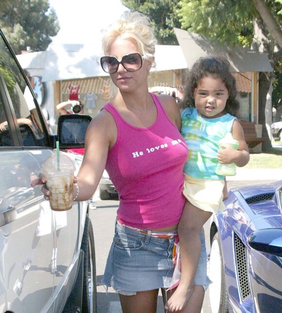 Britney Spears et Kori, la fille de Kevin Federline en 2004