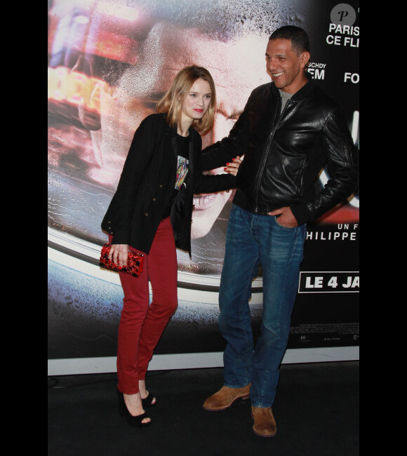 Sara Forestier et Roschdy Zem lors de l'avant-première du film Une nuit à Paris le 2 janvier 2012