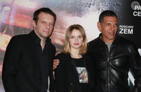 Samuel Le Bihan, Sara Forestier et Roschdy Zem lors de l'avant-première du film Une nuit à Paris le 2 janvier 2012