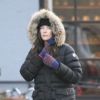 Liv Tyler seule dans le froid new yorkais le 6 janvier 2012 sur l'île de Manhattan