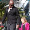Seal avec sa fille Leni à Brentwood le 7 janvier 2012