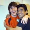 Lionel Messi et Maradona le 29 août 2005