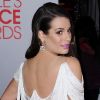 La star de la série Glee Lea Michele portait une robe Marchesa lors des People's Choice Awards à Los Angeles, le 11 janvier 2012.