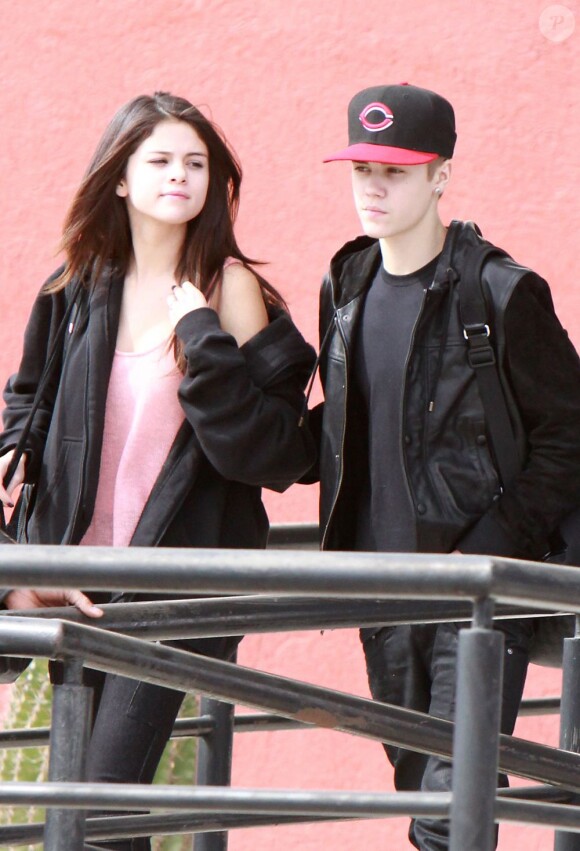 Selena Gomez et Justin Bieber à Mexico le 6 décembre 2011