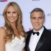 Stacy Keibler et George Clooney lors du Critics' Choice Awards à Hollywood le 12 janvier 2012