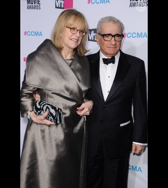 Helen Morris et Martin Scorsese lors du Critics' Choice Awards à Hollywood le 12 janvier 2012