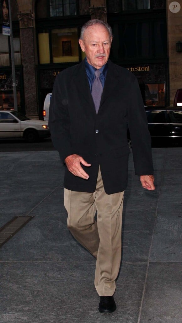Gene Hackman à New York le 12 mai 2008.