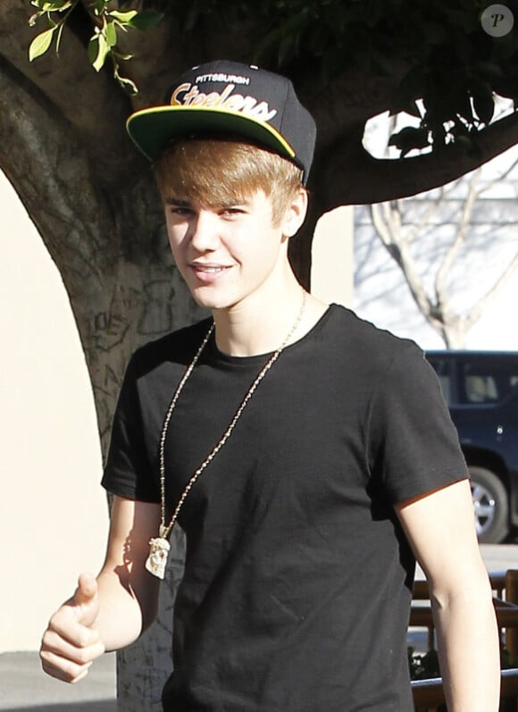 Justin Bieber à Los Angeles, le 5 janvier 2012