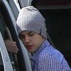 Justin Bieber et son bonnet le 6 janvier 2012 au Mexique