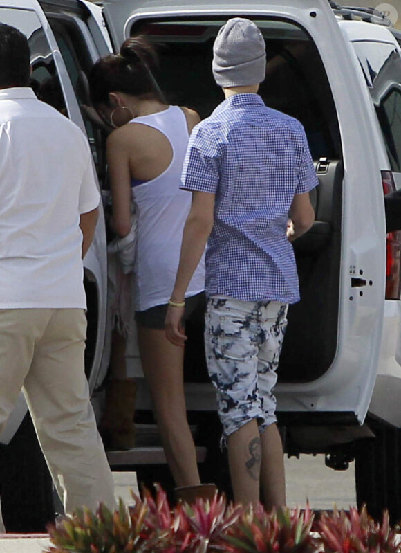 Justin Bieber et Selena Gomez le 6 janvier 2012 au Mexique