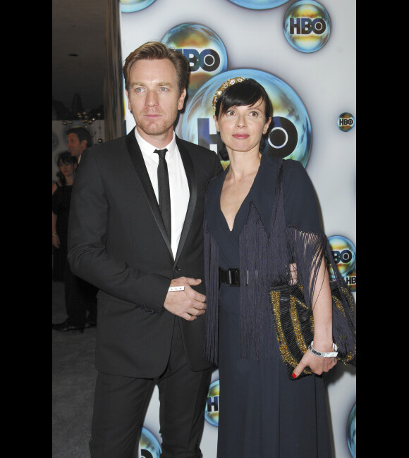 Ewan McGregor et Eve Mavrakis à l'after party des Golden Globes de HBO, le 15 janvier 2012 à Los Angeles.