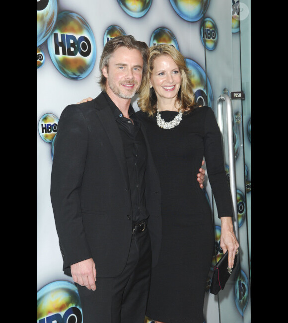Sam Trammell et Missy Yager à l'after party des Golden Globes de HBO, le 15 janvier 2012 à Los Angeles.
