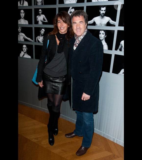 François Cluzet et sa femme Narjiss lors de la soirée des Révélations  à Paris le 16 janvier 2012