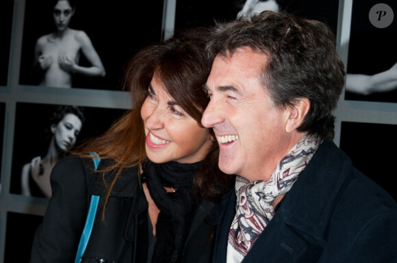 François Cluzet et sa femme Narjiss lors de la soirée des Révélations à Paris le 16 janvier 2012