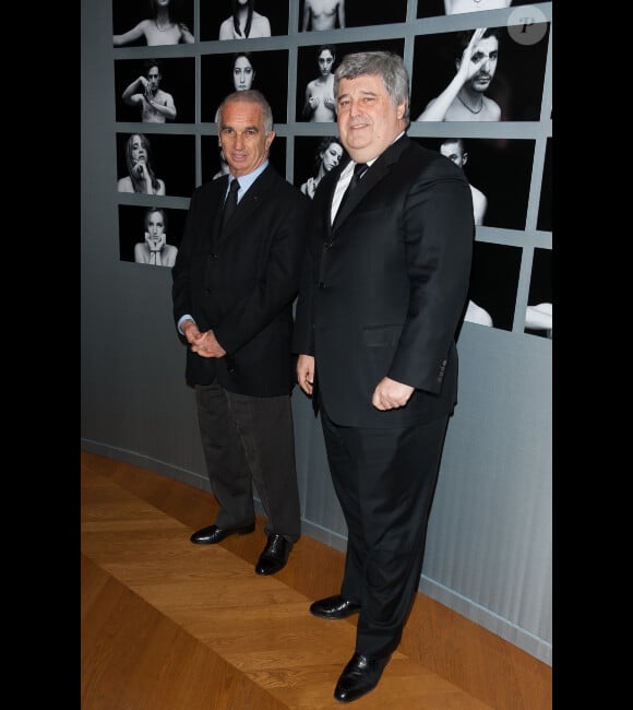 Alain Terzian et Thierry Fritsch lors de la soirée des Révélations  à Paris le 16 janvier 2012