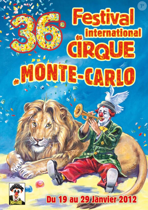 Affiche de la 36e édition du Festival International du Cirque de Monte-Carlo (19-29 janvier 2012)