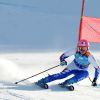Estelle Alphand a décroché l'argent dans le slalom géant aux Jeux Olympiques d'Hiver  de la Jeunesse d'Innsbruck, le 18 janvier 2012. Sa quatrième médaille en quatre jours.