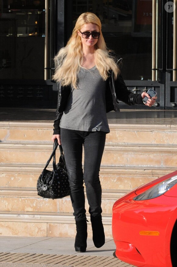Paris Hilton à Los Angeles, le 18 janvier 2012.