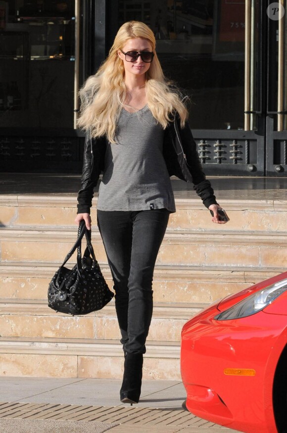Paris Hilton à Los Angeles, le 18 janvier 2012.