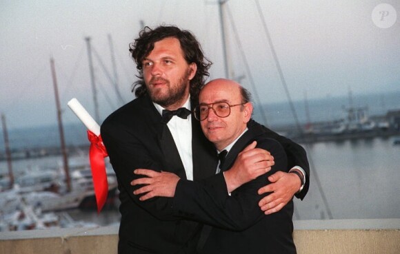 Theo Angelopoulos et Emir Kusturica en 1995 au festival de Cannes