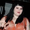 La chanteuse et leader du groupe Gossip, Beth Ditto, assistait au défilé haute couture de Maxime Simoens à Paris, le 25 janvier 2012.