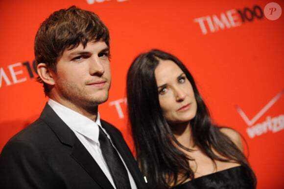 Ashton Kutcher et Demi Moore en mai 2010 à New York.