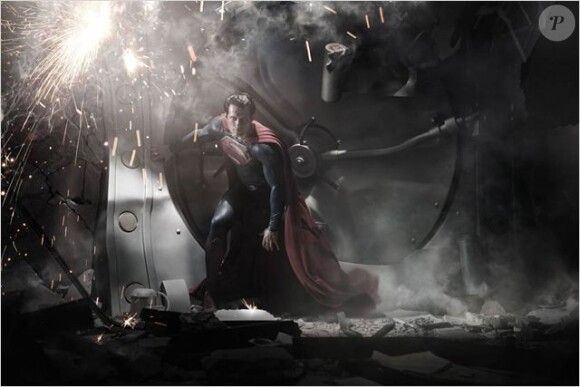 Henry Cavill dans Man of Steel, prévu pour l'été 2013.