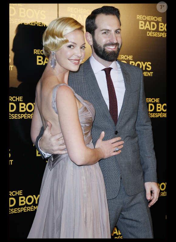 Katherine Heigl et son mari Josh Kelley lors de l'avant-première du film Recherche Bad Boys Désespérément à Paris le 31 janvier 2012