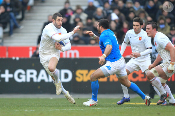 Julien Malzieu lors du match face à l'Italie lors du Tournoi des VI Nations le 4 février 2012 à Saint-Denis